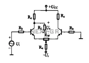 Differential amplifier circuit four connection methods and compare the characteristics of d