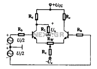 Differential amplifier circuit four connection methods and features comparison b