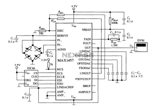 Digital precision pressure tester circuit integrated precision pressure signal conditioner MAX1457
