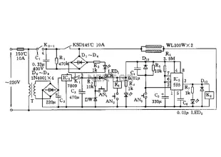 Disinfection cabinet electronic control circuit diagram