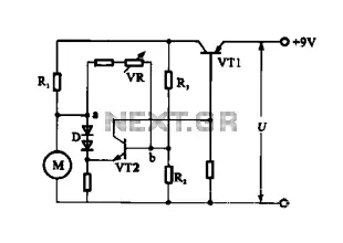 Electronic circuit steady speed motor application