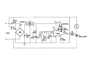 Five stalls can control fan speed optical circuit