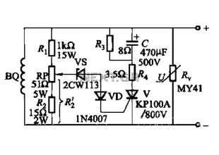 High voltage generator excitation set overvoltage protection circuit
