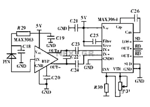 Secret Ethernet optical wireless communication drive circuit diagram