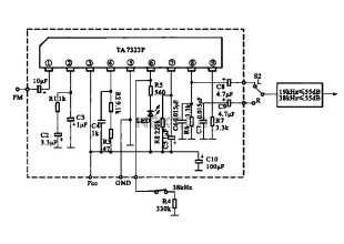 The FM demodulation circuit using TA7343
