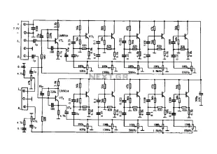 Three of the five band equalizer circuit transistor