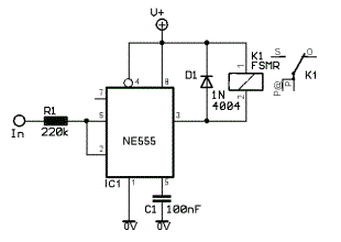 Voltage Controlled Switch with 555