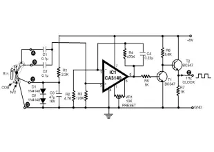 1Hz Clock Generator Circuit with Chip On Board (COB)