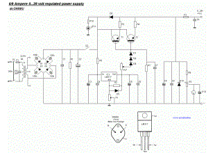 6A regulated variable powersupply