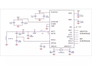 EM4294 13.56MHz Crypto Analogue Front End Circuit For High Secure RFID Communication