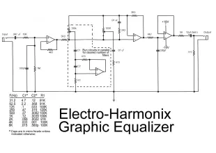 Electro harmonix graphic equalizer circuit