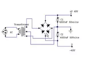 Split Power Supply Circuit for Power Amplifier