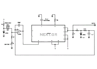 Temperature To Pulse Width Converter Circuit Using LM3524