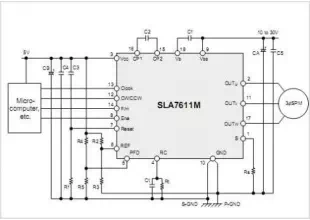 SLA7611M 3-Phase Stepper Motor Driver ICs