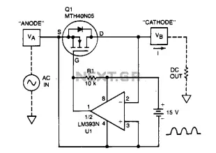 Low-forward-drop-rectifier-circuit