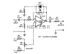 Rf-wideband-adjustable-agc-amplifier