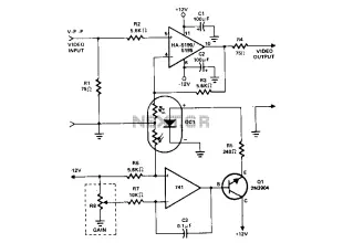 Dc-gain-controlled-video-amplifier