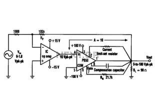 Fast High-Voltage Linear Power Amp Circuit