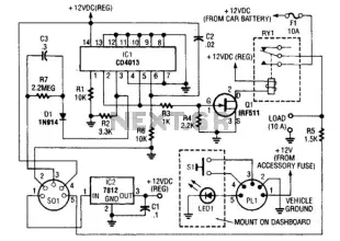 Power Controller (For Automotive Accessories) Circuit