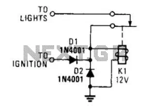 Lights-On Reminder Circuit