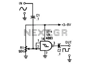 Sine Wave To Square Wave Converter Circuit