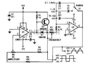 Triangle-Wave Generator Circuit