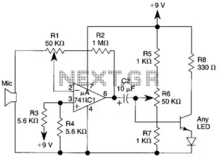 Light-Wave Voice-Communication Transmitter Circuit