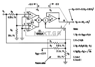 Second-Order Polynomial Generator Circuit