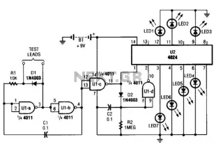 Visual Continuity Tester Circuit