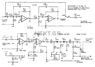 Amplified Noise Limiter For Sw Receivers Circuit