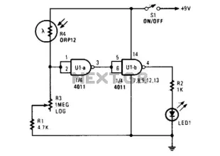 Enlarger Exposure Meter Circuit