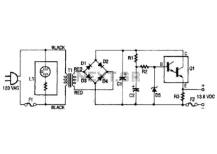 13.8Vdc 2A Regulated Power Supply Circuit