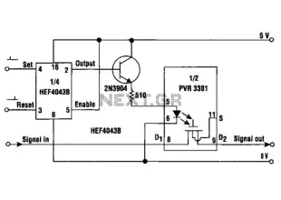 Solid State Latching Relay Circuit