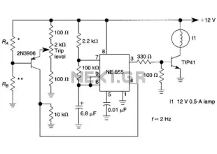 Sensor-Activated Relay Pulser Circuit