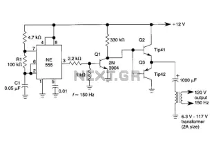 Simple Dc/Ac Inverter Circuit