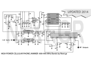High power mobile phone Jammer circuit