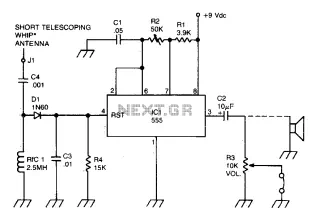 RF-powered sidetone oscillator