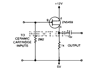 Preamplifier and high-to-low impedance converter