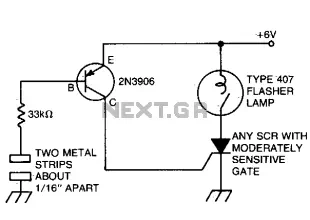 Capacitance switched light