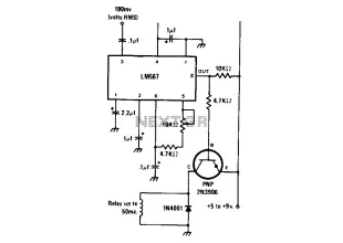 Tone-actuated relay