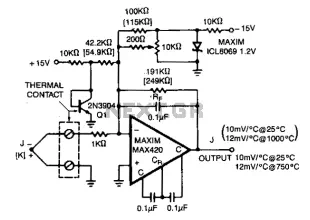 Thermocouple-preamplifier