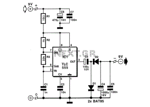 DC to DC converter electronic schematic
