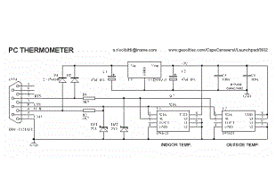 PC thermometer schematic