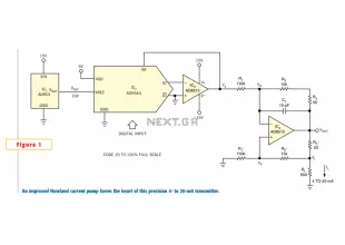 Small circuit forms programmable 4- to 20-mA transmitter