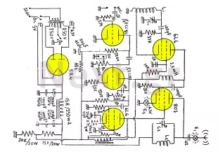 50W AM Valve RF Transmitter circuit
