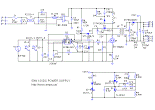  12V 50W Switching Regulator by UC3844N