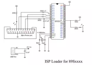 ISP Programming Kit for AT89S52 and AVR series Microcontroller