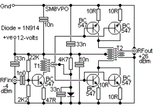 HF 1-30MHz linear amplifier
