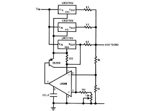 lm317hv variable high current variable power supply
