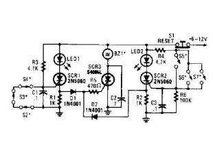 scr high power alarm driver circuit design